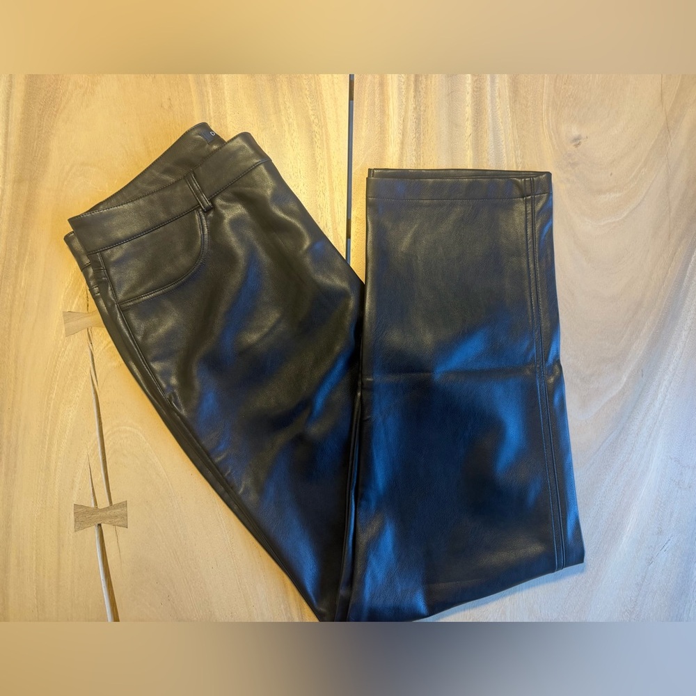 Dynamite Women’s Black Faux Leather Pants Size 12 NWT